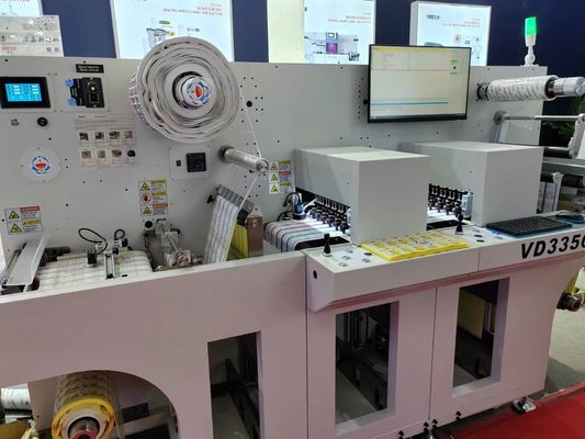 अधिकतम 27 मीटर/मिनट कटिंग स्पीड और अधिकतम 330 मिमी लेबल चौड़ाई के साथ डिजिटल रोल टू शीट लेजर डाई कटर