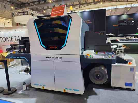 216 मिमी डिजिटल लेबल यूवी प्रेस जिसमें 1200*600 डीपीआई रिज़ॉल्यूशन और 10 मीटर/मिनट - 75 मीटर/मिनट प्रिंटिंग स्पीड है
