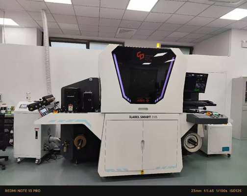 216 मिमी डिजिटल लेबल यूवी प्रेस जिसमें 1200*600 डीपीआई रिज़ॉल्यूशन और 10 मीटर/मिनट - 75 मीटर/मिनट प्रिंटिंग स्पीड है