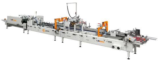 अधिकतम पेपर आकार L800 * W600mm और अधिकतम बॉक्स आकार L400 * W300 * H100mm के साथ कार्टन पेपर बॉक्स बनाने की मशीन, पेपर मोटाई 80-350 ग्राम/वर्गमीटर के लिए