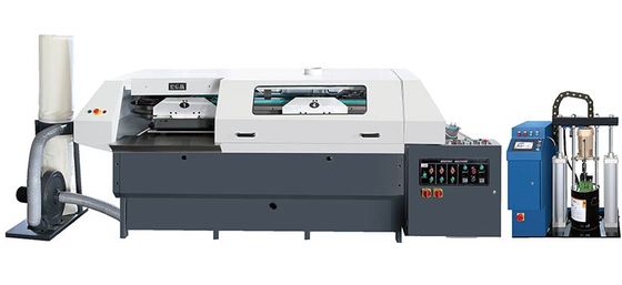 4 क्लैंप परफेक्ट बाइंडर मशीन, 2300 कॉपी/घंटा की गति और 450X320mm बाइंडिंग आकार के साथ