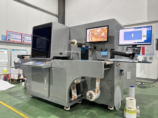 अधिकतम 60 मीटर/मिनट की गति 360*360 डीपीआई रिज़ॉल्यूशन और 10-150 माइक्रो लेक परत मोटाई के साथ लेबल डिजिटल अलंकरण मशीन