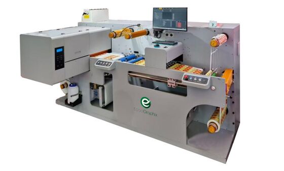 Ecoo IQ-330 लेबल प्रिंटिंग और काटने की एकीकृत मशीन