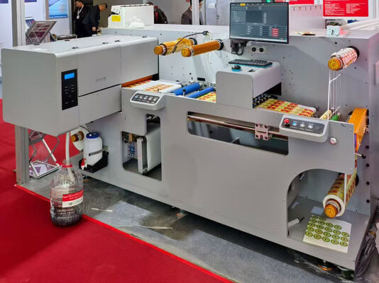 छोटी आउटपुट स्वचालित डिजिटल लेबल प्रिंटिंग और कटिंग मशीन