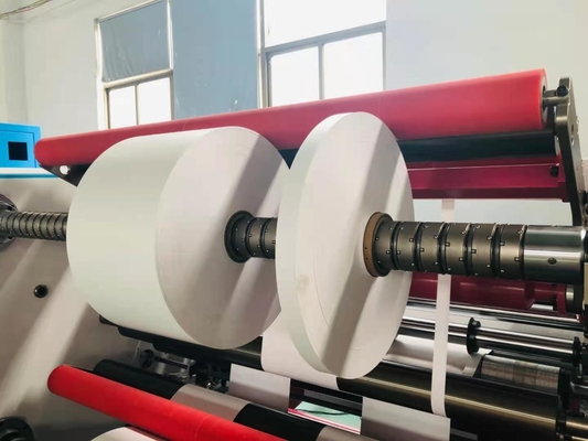 इन्वर्टर मोटर्स स्वयं चिपकने वाला लेबल स्लिटर रिवाइंडर
